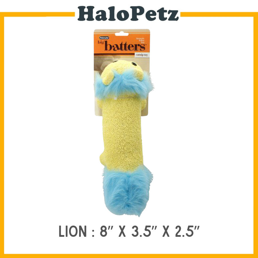 Petmate Catnip Toys Big Batters Oversized Terry Plush Cat Toys