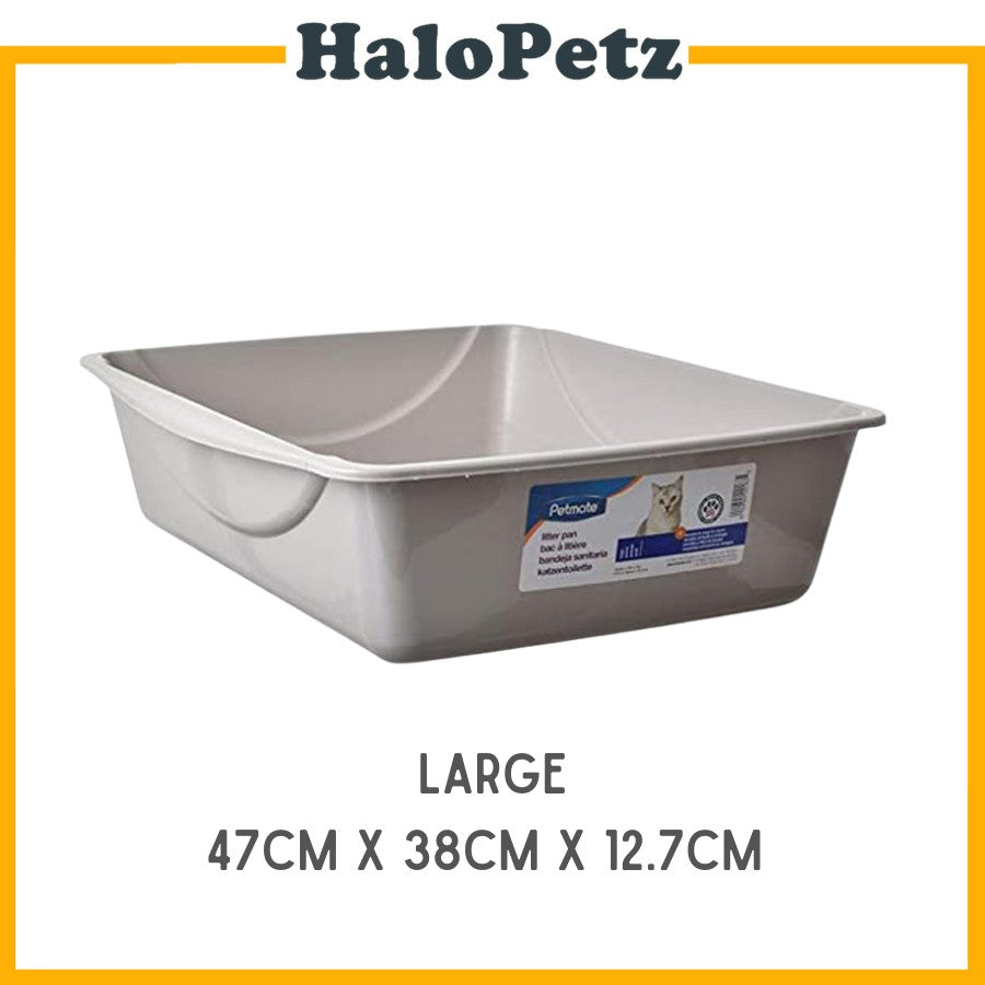 Petmate Litter Pan Boxes Grey Small Medium Large Jumbo
