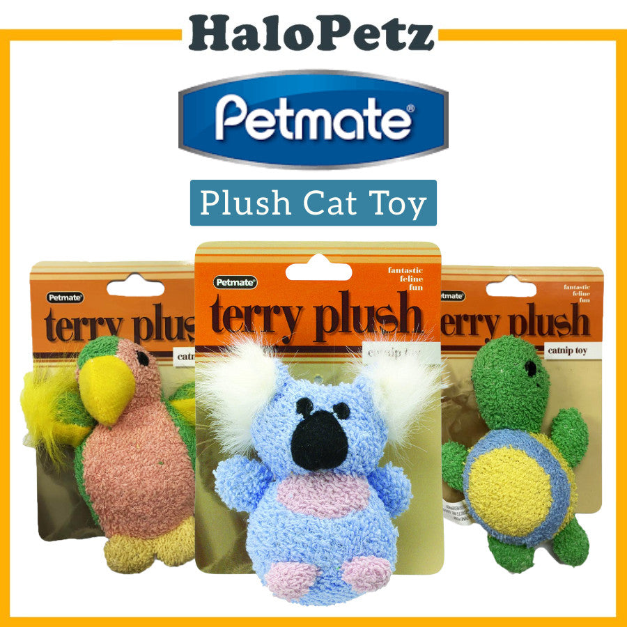 Petmate Catnip Toys Big Batters Oversized Terry Plush Cat Toys