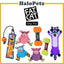 Petmate Fat Cat Mini Gruntleys | Toss N' Pull Dog Toy | Funny Bones Dog Toy