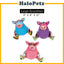 Petmate Fat Cat Mini Gruntleys | Toss N' Pull Dog Toy | Funny Bones Dog Toy