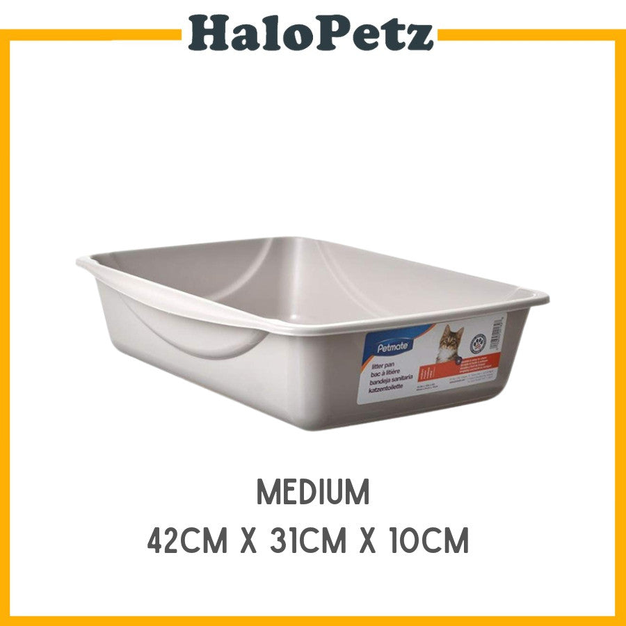 Petmate Litter Pan Boxes Grey Small Medium Large Jumbo