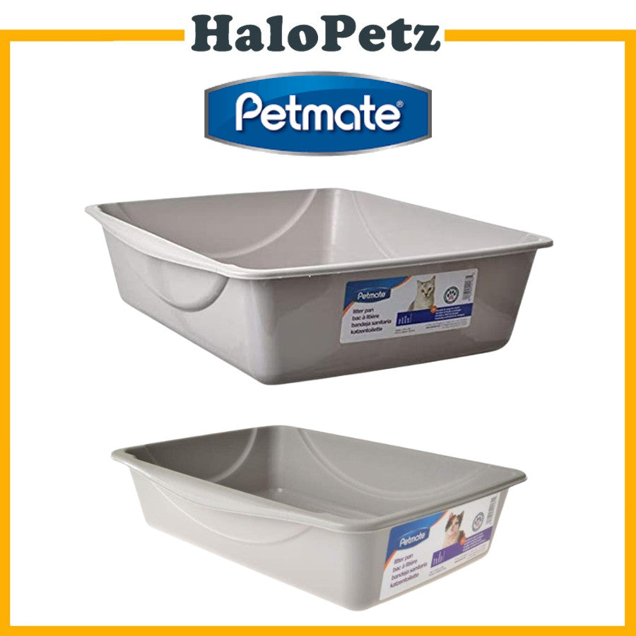 Petmate Litter Pan Boxes Grey Small Medium Large Jumbo