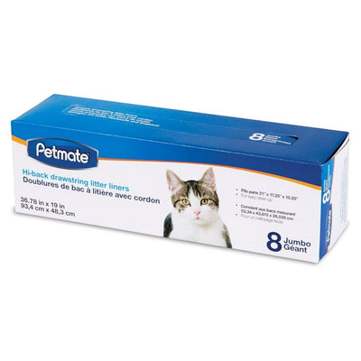 Petmate Drawstring Hi-Back Litter Pan Liner