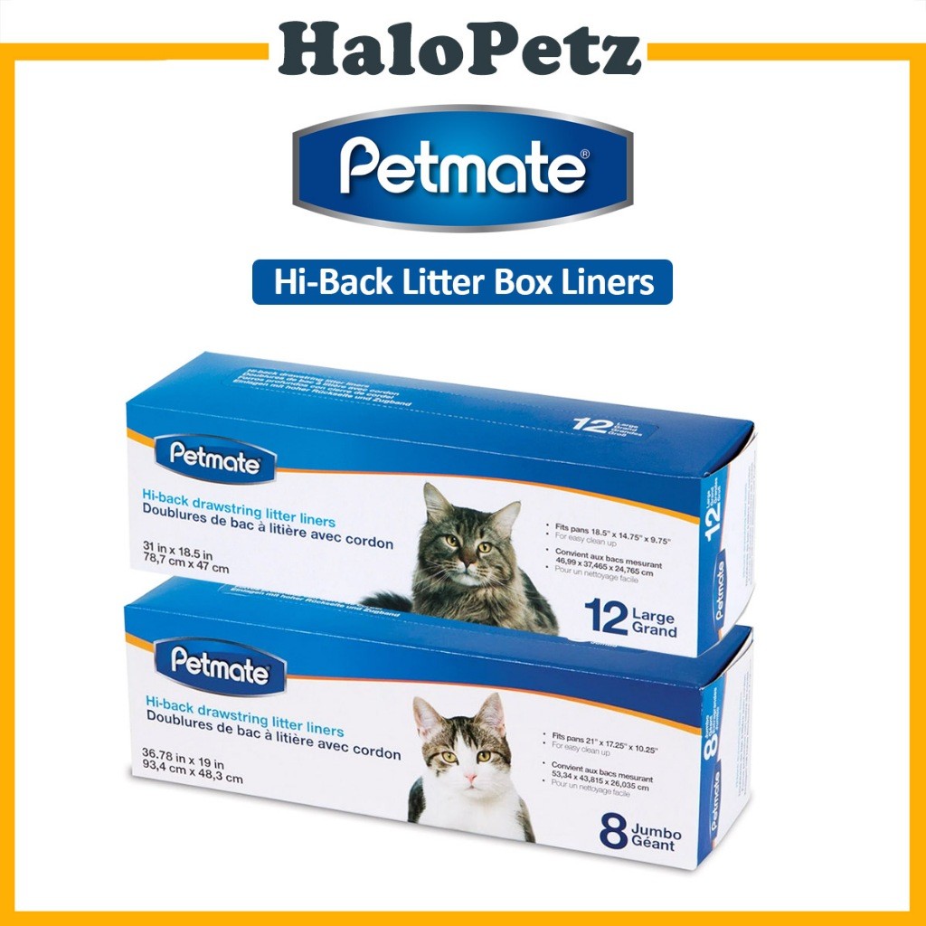 Petmate Drawstring Hi-Back Litter Pan Liner