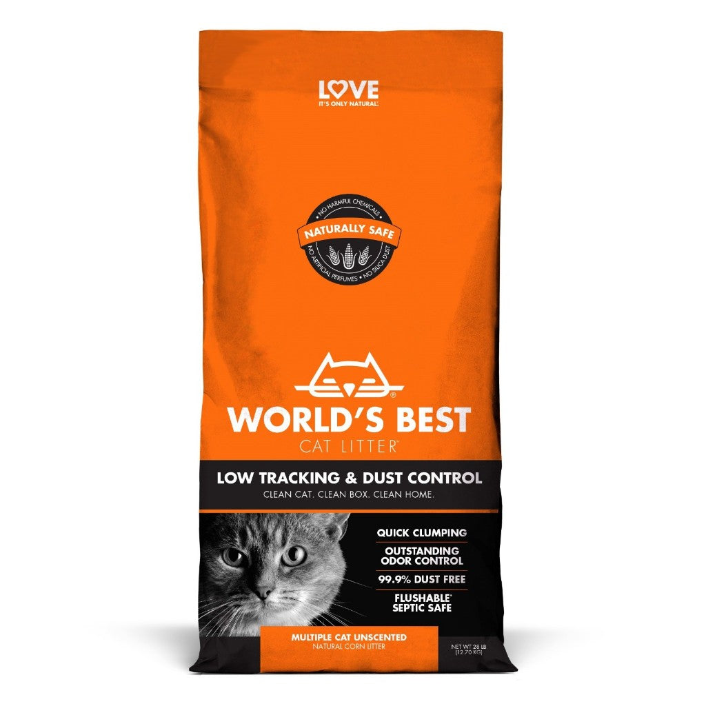 World's Best Cat Litter 28lbs / 24lbs | Low Tracking, Clumping, Multiple, Lotus, Lavender, Zero Mess