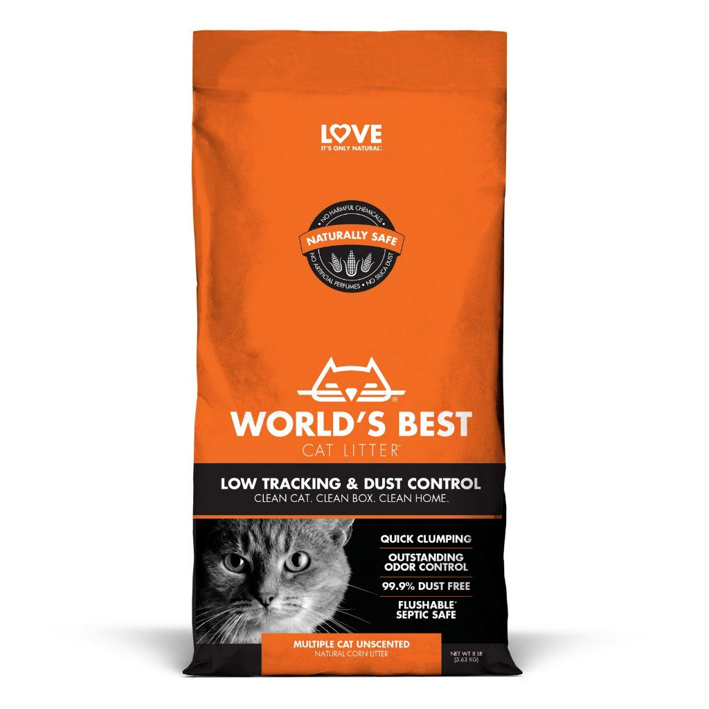World's Best Cat Litter 7lb / 12lb / 14lb | Low Tracking, Clumping, Multiple Cat