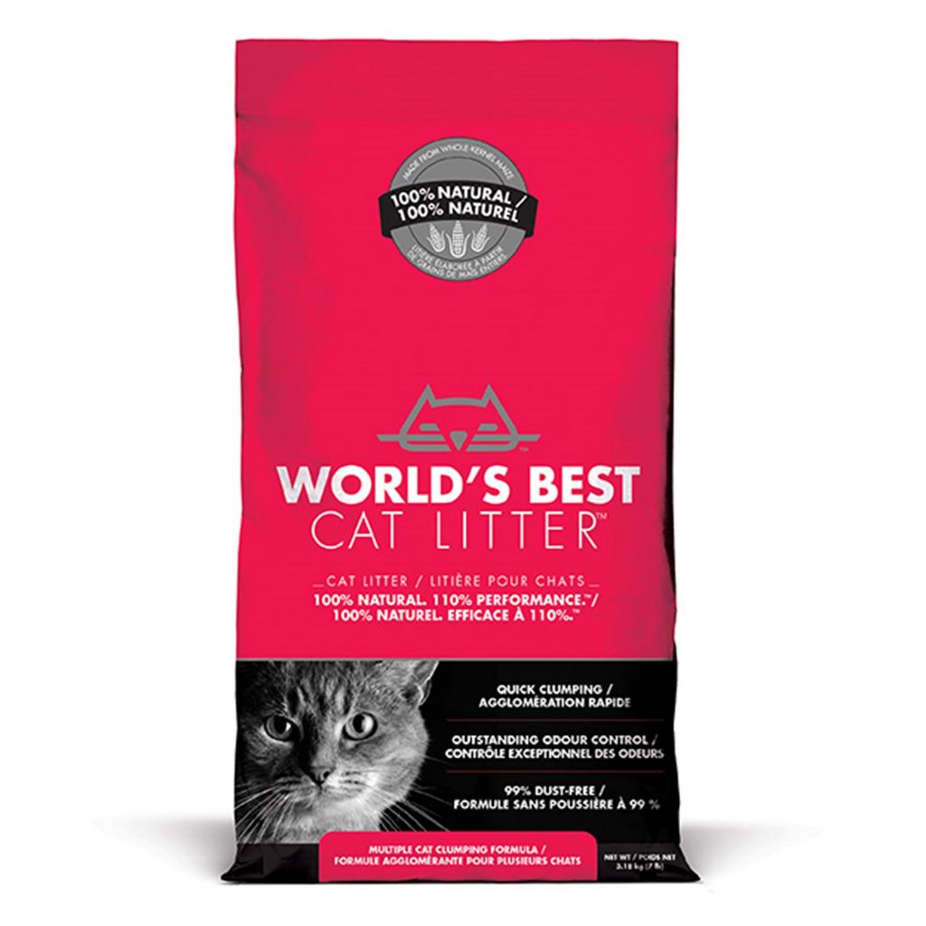 World's Best Cat Litter 7lb / 12lb / 14lb | Low Tracking, Clumping, Multiple Cat
