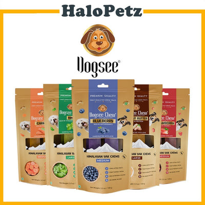 Dogsee Himalayan Yak Cheese Dental Chew | Peanut Butter | Blueberry | Mint | Dog