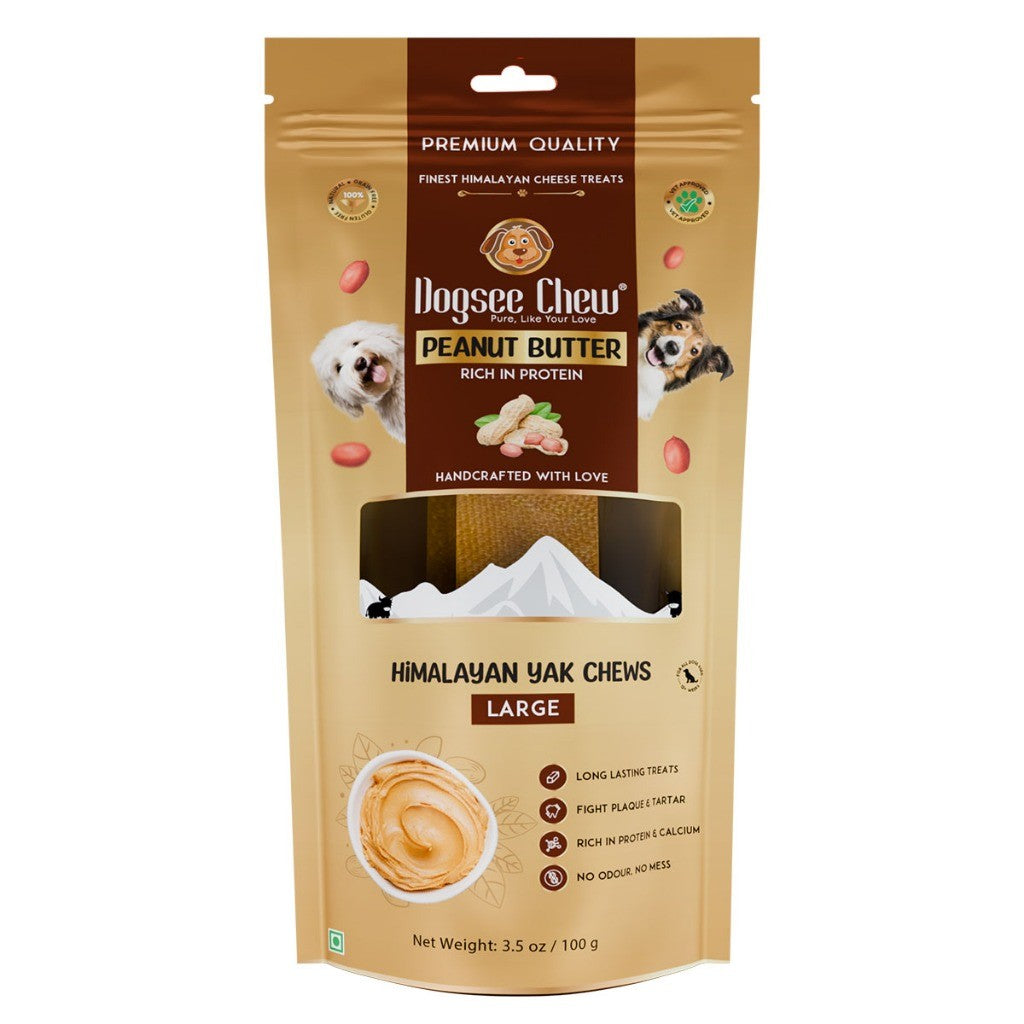 Dogsee Himalayan Yak Cheese Dental Chew | Peanut Butter | Blueberry | Mint | Dog