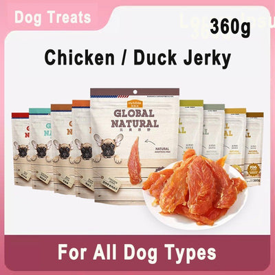 Myfoodie Global Natural Air Dried Chicken Duck Jerky Dog Treat