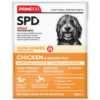 Prime100 SPD Slow Cooked Single Protein Diets for Adult Dogs 354g