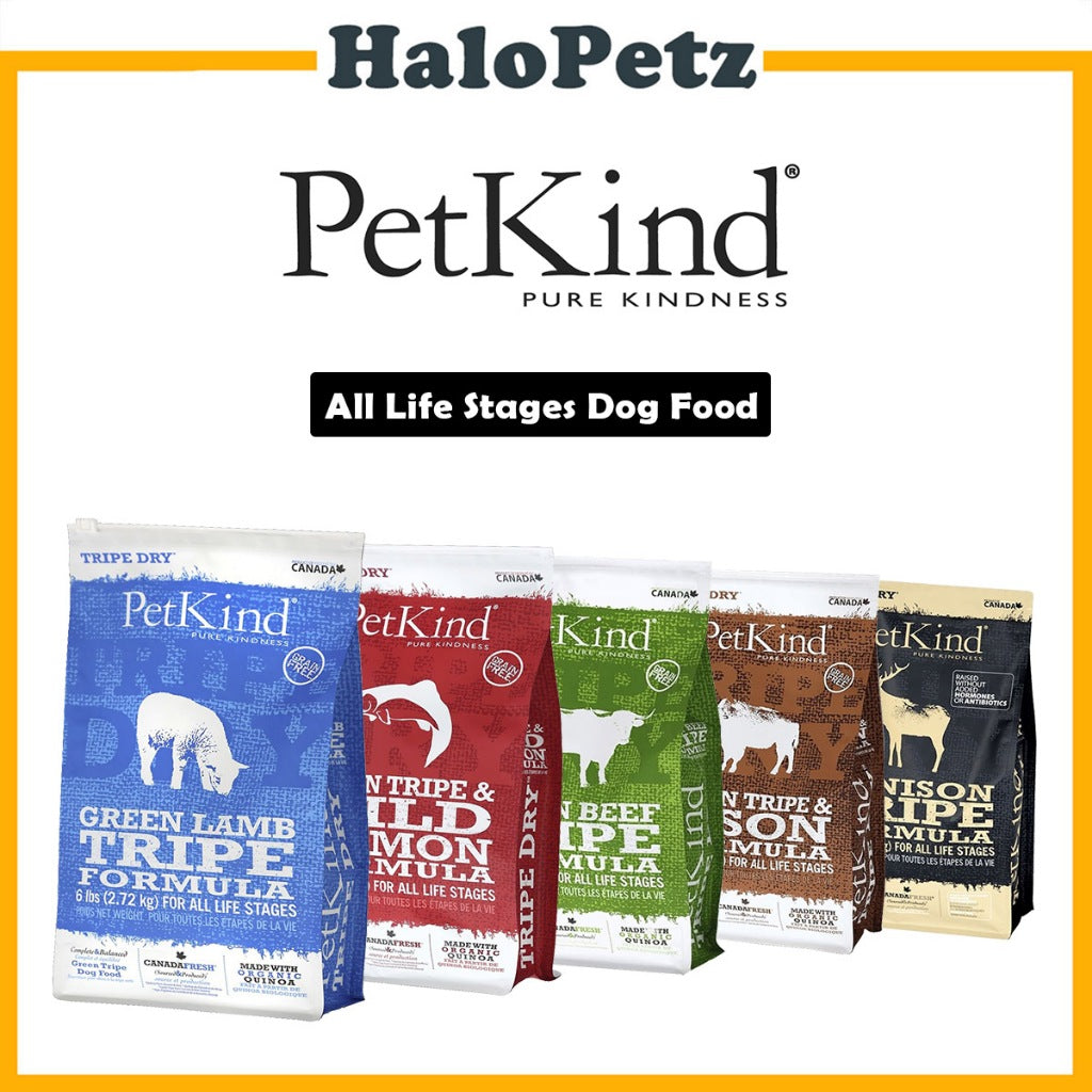 Petkind Triple Formula Dog Tripe Dry Food 25lbs | Grain-Free with Green Tripe