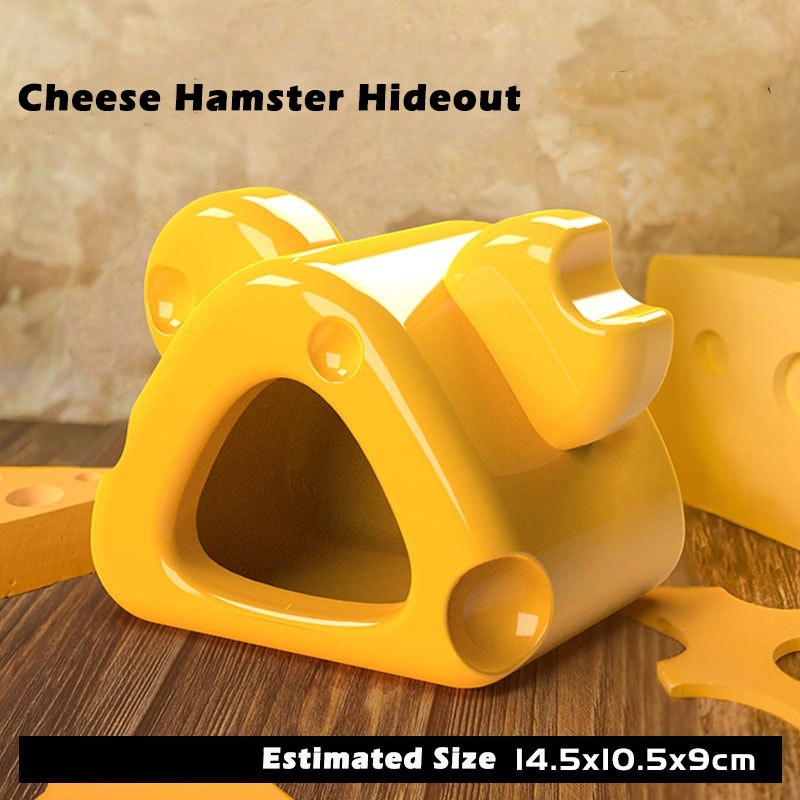 Hamster Accessories Ceramic House Hideout Feeding Food Bowl