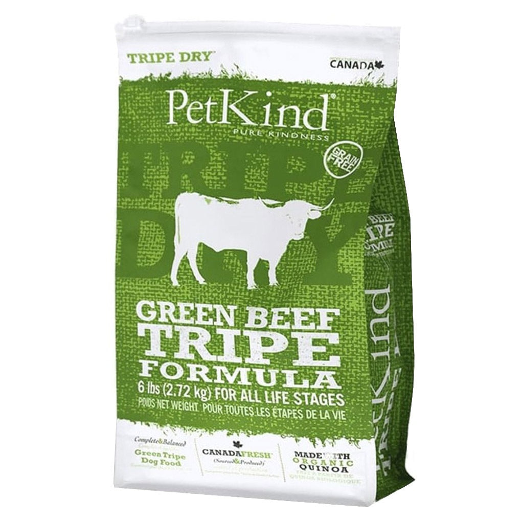 Petkind Triple Formula Dog Tripe Dry Food 6lbs | Grain-Free with Green Tripe