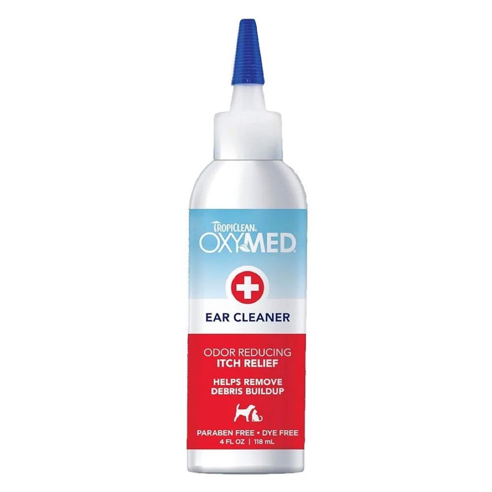 TropiClean Oxymed Range - Anti-Itch/Medicated Shampoo & Spray & Ear Cleaner & Tear Stain Remover For Dogs & Cats