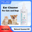 Melao Natural Coconut Oil Pet Ear Cleaner Ear Wax Remover Dropper for Cats and Dogs 8oz (237ml)