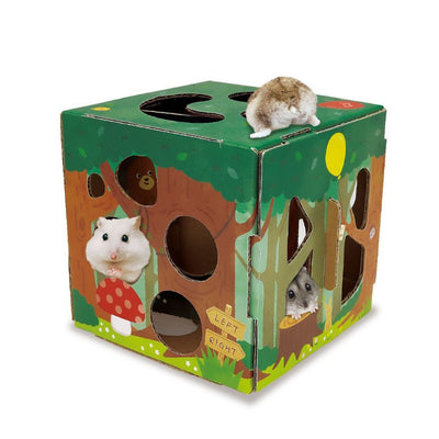 Mini Animan Cardboard Playland for Hamsters | Sea | Forest