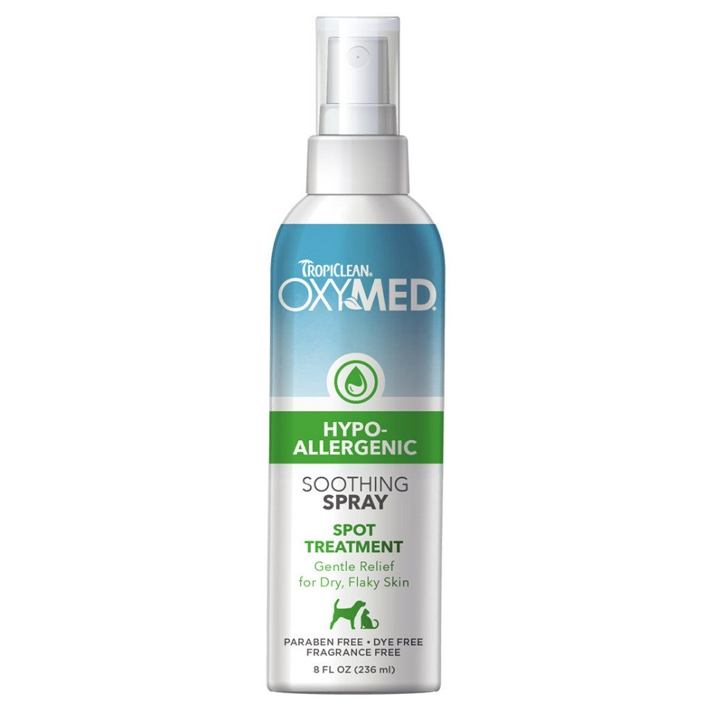 TropiClean Oxymed Range - Anti-Itch/Medicated Shampoo & Spray & Ear Cleaner & Tear Stain Remover For Dogs & Cats
