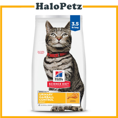 Science Diet Feline Adult Urinary & Hairball Control Chicken 3.5 LBS