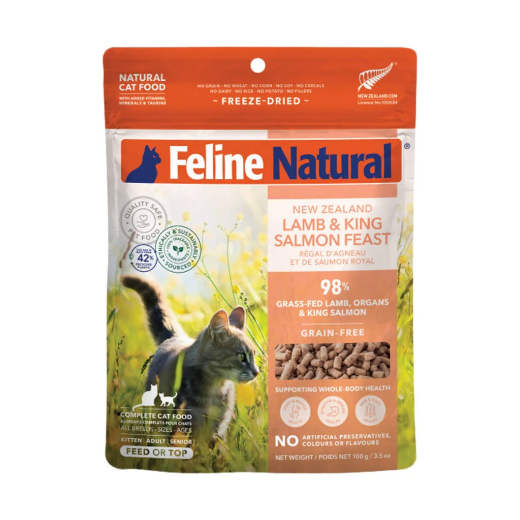 Feline Natural Freeze Dried Cat Food 100g | Meal Topper | New Zealand Made