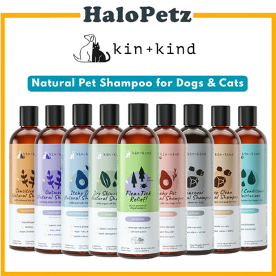 Kin+Kind Natural Dog & Cat Shampoo, Conditioner, Waterless Bath, Ear Cleansing, Flea & Tick, Hot Spot Relief