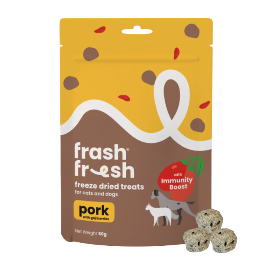 frashfresh Freeze Dried Dog & Cat Treats with Antioxidants and Immunity Boost - Beef | Chicken | Kangaroo | Pork