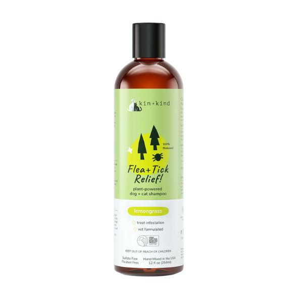 Kin+Kind Natural Dog & Cat Shampoo, Conditioner, Waterless Bath, Ear Cleansing, Flea & Tick, Hot Spot Relief