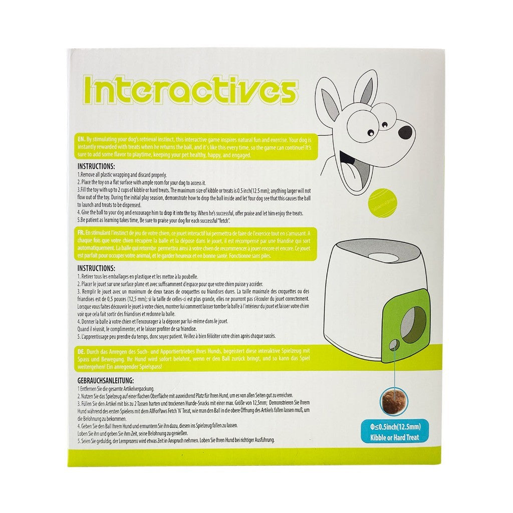 AFP Interactives Fetch N Treat Reward Puzzle Play Toy For Dogs