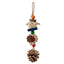 Bird Toy Accessories | Coconut Husk House for Birds | Rattan Ball Wooden Chew Toy