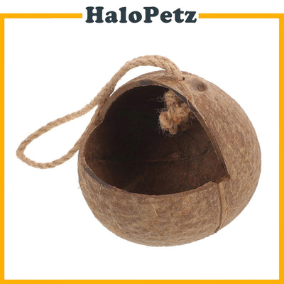 Coconut Husk House for Birds (G-Shaped)