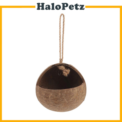Coconut Husk House for Birds (G-Shaped)