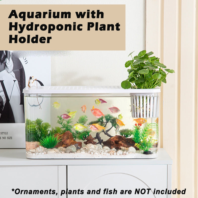PET Transparent Fish Tank Aquarium with Cover