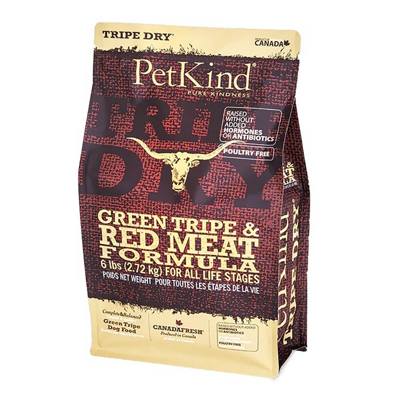 Petkind Triple Formula Dog Tripe Dry Food 6lbs | Grain-Free with Green Tripe