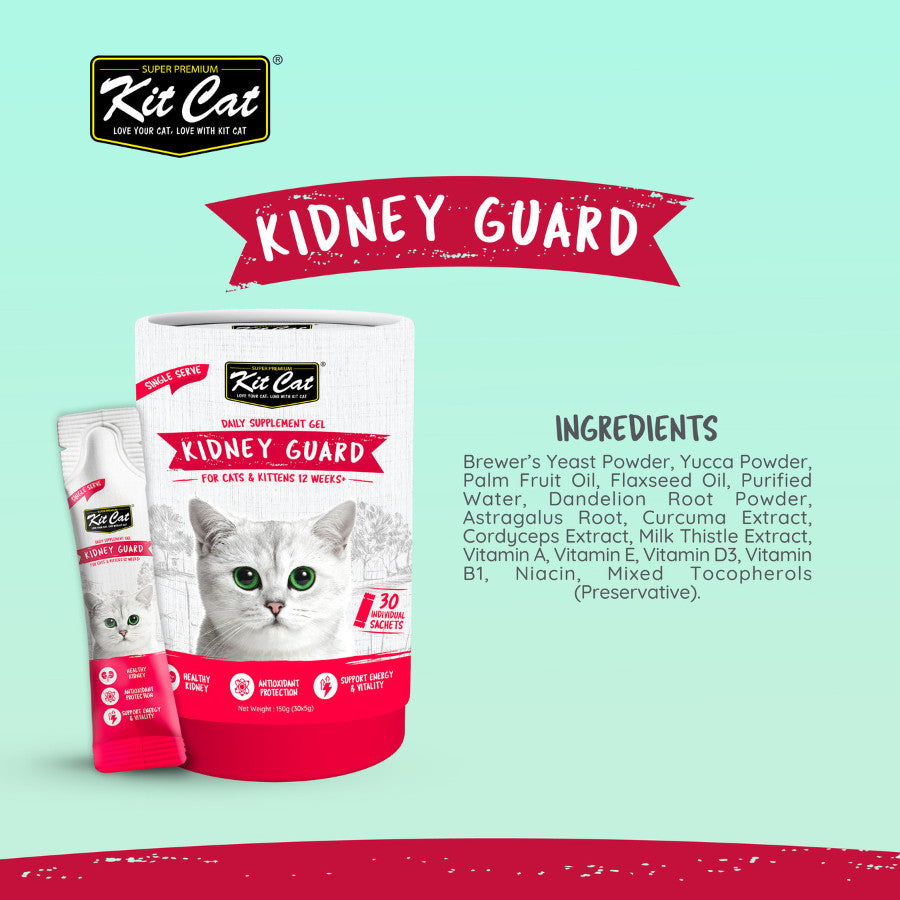 Kit Cat Daily Nutritional Supplement Gel For Cats & Kittens (5g x 30 sticks) | KitCat