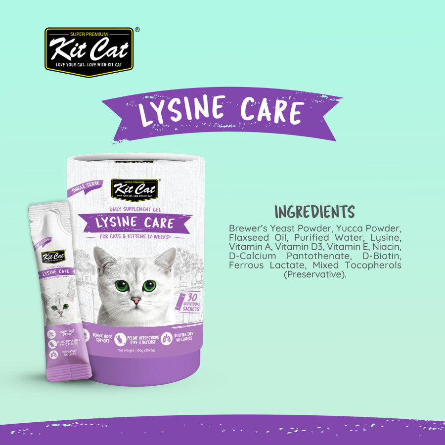 Kit Cat Daily Nutritional Supplement Gel For Cats & Kittens (5g x 30 sticks) | KitCat