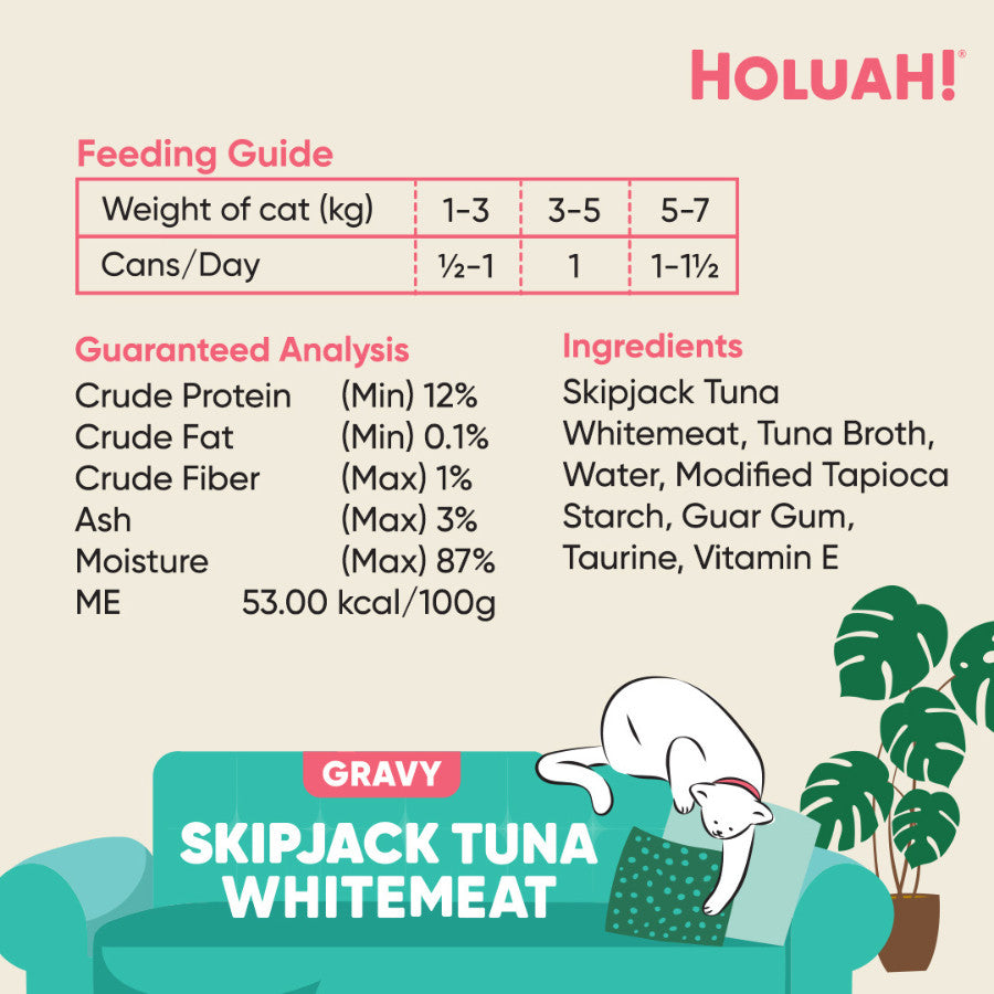 Holuah! Gravy Cat Canned Food 80g | Tuna