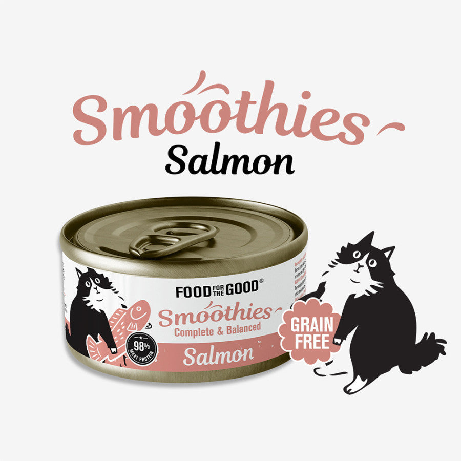 Food For The Good Smoothies Cat Canned Food 80g | Salmon Chicken Quail Rabbit Tuna Duck Can