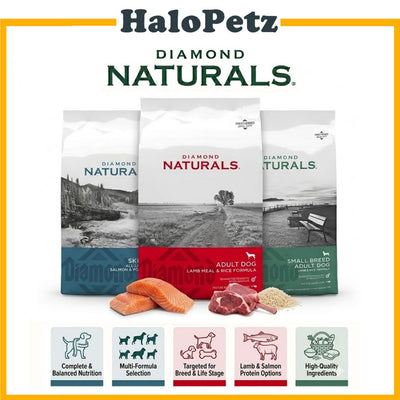 Diamond Naturals Dry Dog Food Lamb & Rice | Small Breed | Salmon & Potato