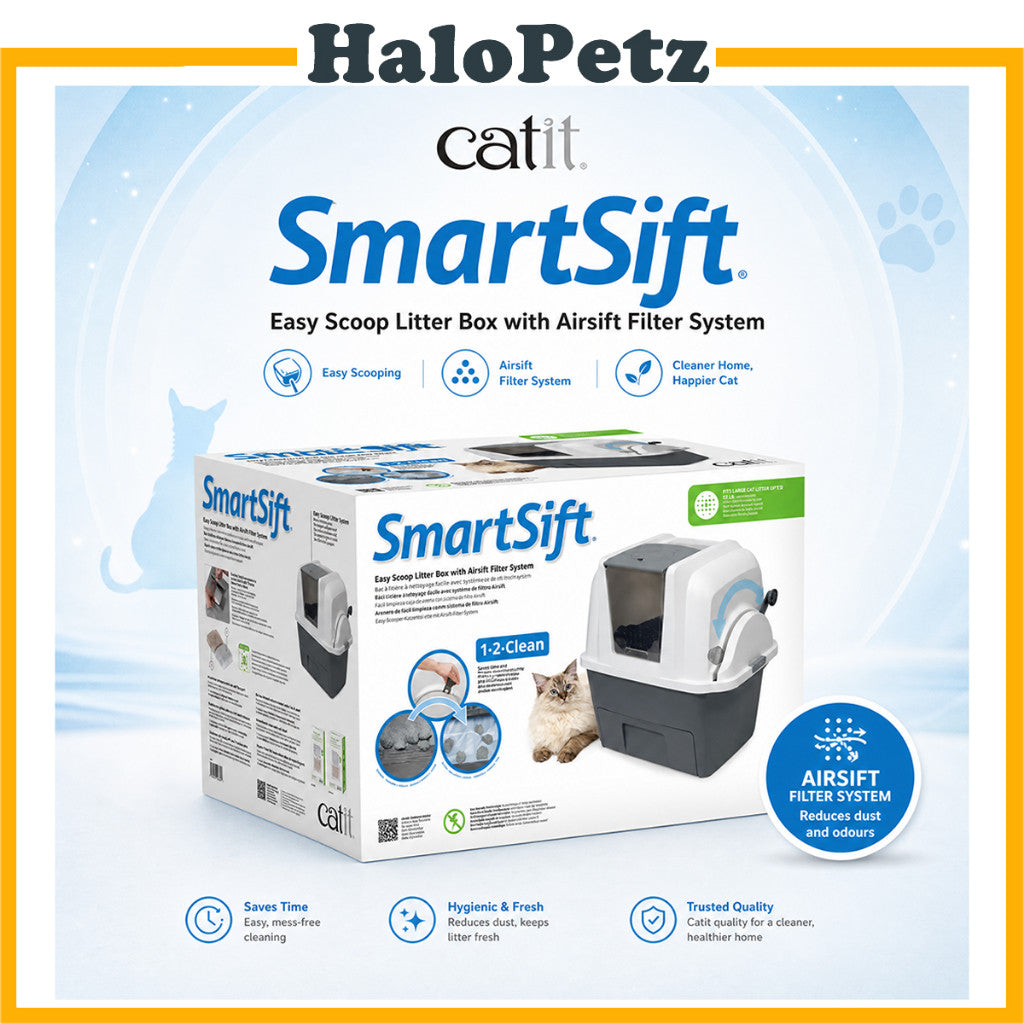 Catit Smartsift Litter Box with Airsift Filter System