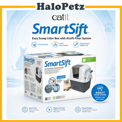 Catit Smartsift Litter Box with Airsift Filter System