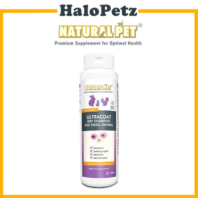 Natural Pet Ultracoat Dry Shampoo For Small Animal 100g