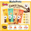 The Cat's Cookie Sand Cat Treats 20g | L-Lysine & Taurine | Salmon | Pollock | Shrimp | Crab