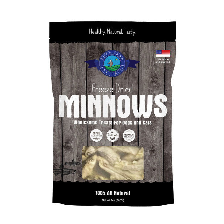 Shepherd Boy Farms Freeze-Dried Treats for Dogs & Cats 3oz  | Beef Chicken Duck Lamb Minnows Pork Bison