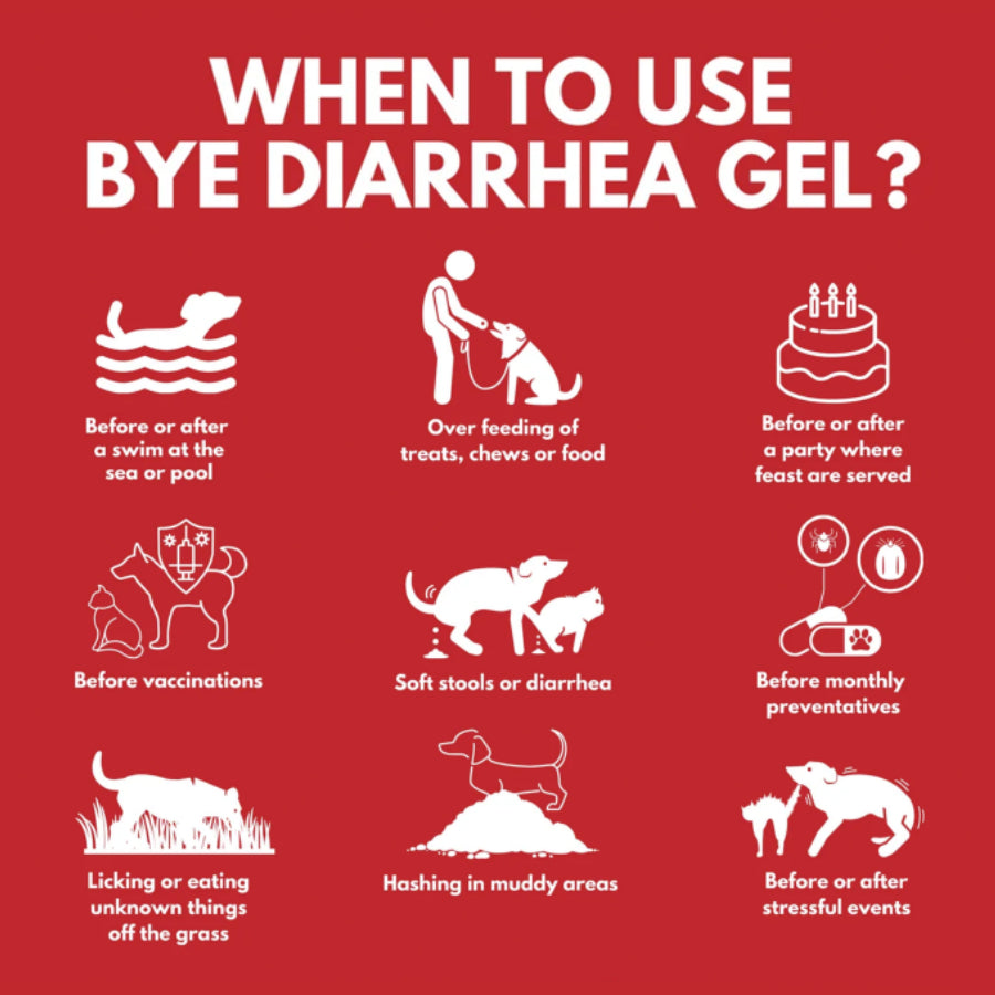 Good Gut Probiotics Gel and Bye Diarrhea Gel for Pets -15ml