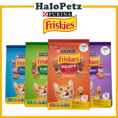 Purina Friskies Dry Cat Food 1kg | Meaty | Seafood | Surfin | Indoor