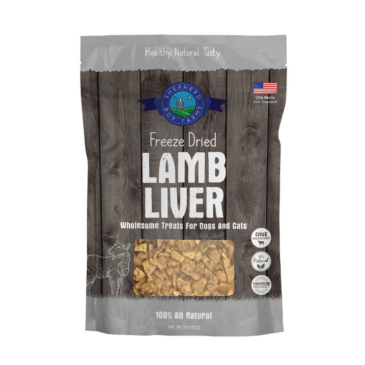 Shepherd Boy Farms Freeze-Dried Treats for Dogs & Cats 3oz  | Beef Chicken Duck Lamb Minnows Pork Bison