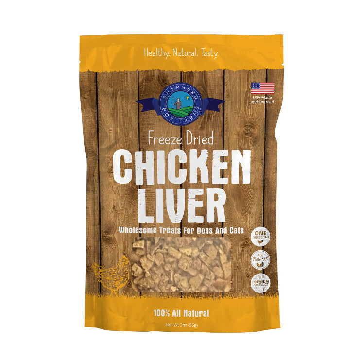Shepherd Boy Farms Freeze-Dried Treats for Dogs & Cats 3oz  | Beef Chicken Duck Lamb Minnows Pork Bison
