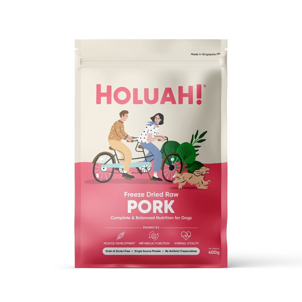 Holuah! Freeze Dried Food For Dogs 380/400g - Beef | Kangaroo | Pork | Salmon