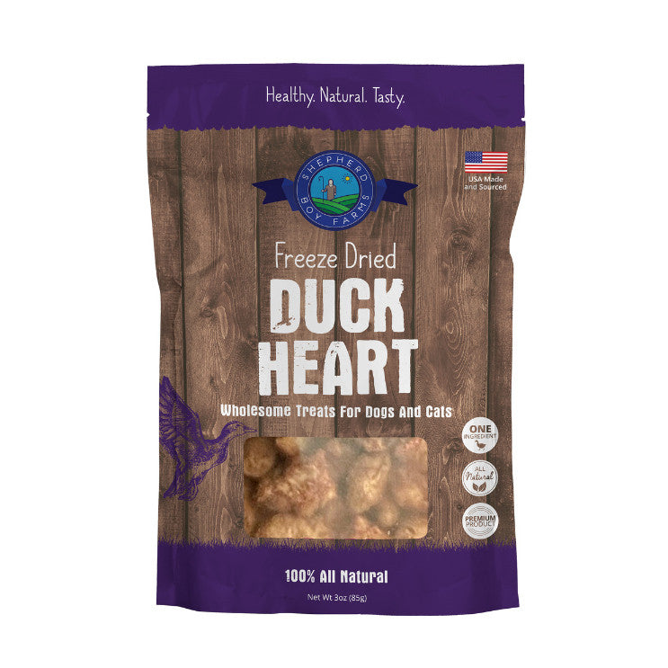 Shepherd Boy Farms Freeze-Dried Treats for Dogs & Cats 3oz  | Beef Chicken Duck Lamb Minnows Pork Bison